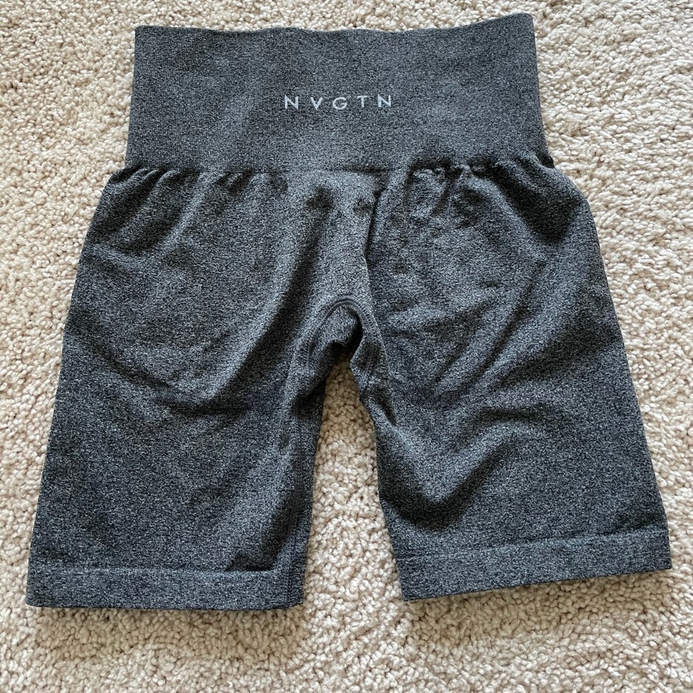 NVGTN. Black Speckled Pro Shorts.
